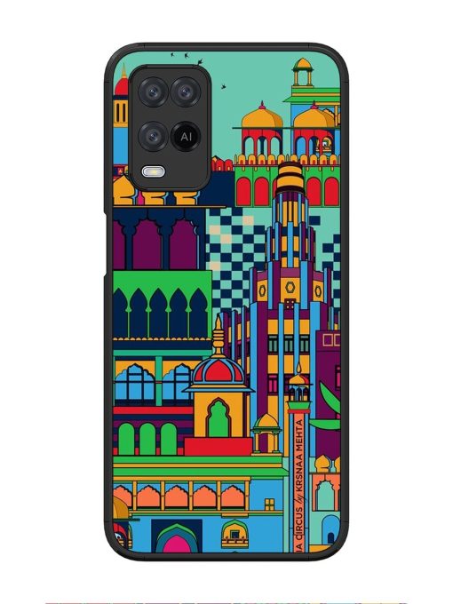 Indian Tapestry Glossy Soft Edge Case for Oppo A54 Chachhi