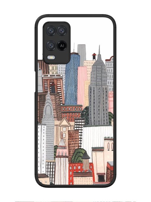 Cityscape Dreams Glossy Soft Edge Case for Oppo A54 Chachhi