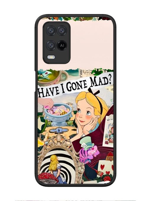 Mad Hatter'S Collage Glossy Soft Edge Case for Oppo A54 Chachhi