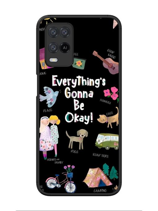 Everything'S Gonna Be Okay Glossy Soft Edge Case for Oppo A54 Chachhi