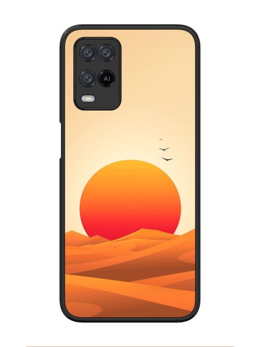 Desert Sunset Glossy Soft Edge Case for Oppo A54 Chachhi