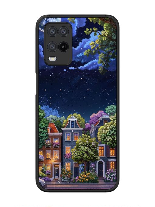 Moonlit Streets Glossy Soft Edge Case for Oppo A54 Chachhi