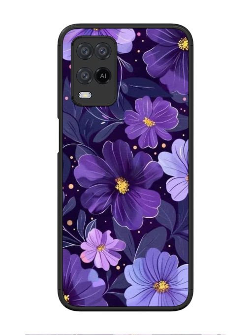 Purple Paradise Glossy Soft Edge Case for Oppo A54 Chachhi