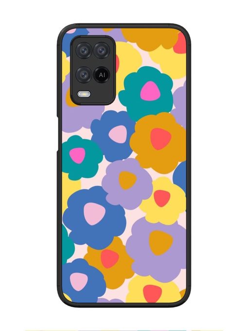 Flower Power Glossy Soft Edge Case for Oppo A54 Chachhi