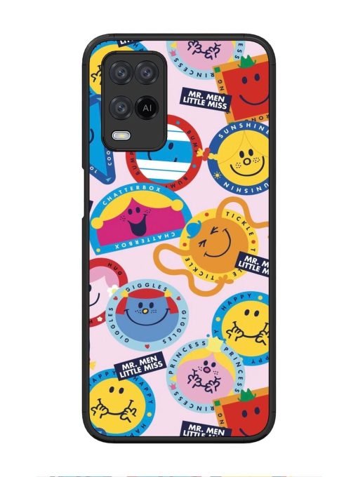 Whimsical Mr. Men & Little Miss Glossy Soft Edge Case for Oppo A54 Chachhi