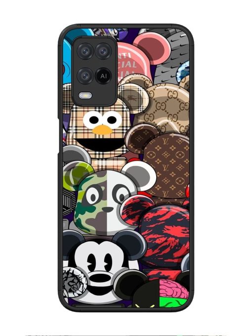 Streetwear Bearbrick Extravaganza Glossy Soft Edge Case for Oppo A54 Chachhi