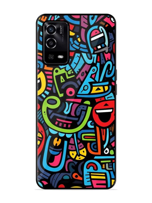 Doodlephoria Glossy Soft Edge Case for Oppo A55 Chachhi