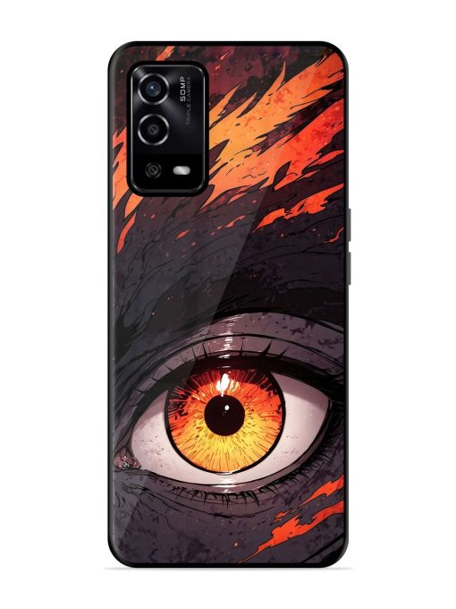 Inferno Gaze Glossy Soft Edge Case for Oppo A55 Chachhi