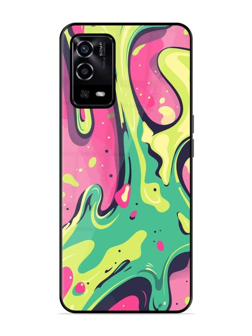 Gooey Grooves Glossy Soft Edge Case for Oppo A55 Chachhi