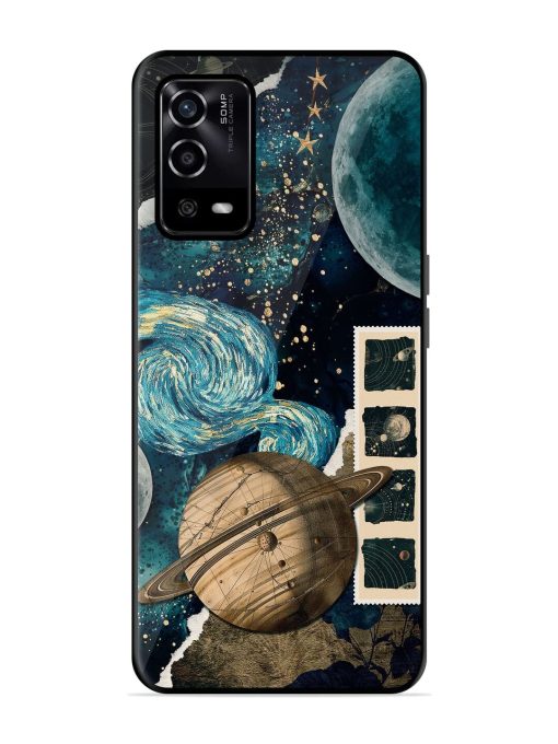 Celestial Tapestry Glossy Soft Edge Case for Oppo A55 Chachhi