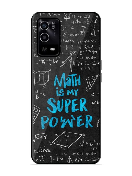 Math Magic Glossy Soft Edge Case for Oppo A55 Chachhi