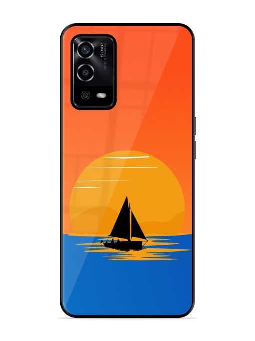 Sunset Sail Glossy Soft Edge Case for Oppo A55 Chachhi