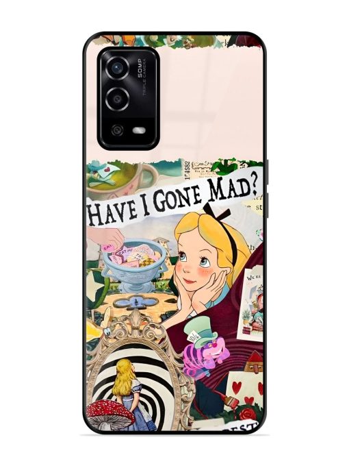 Mad Hatter'S Collage Glossy Soft Edge Case for Oppo A55 Chachhi