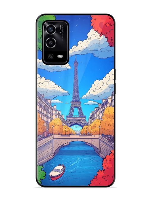 Parisian Panorama Glossy Soft Edge Case for Oppo A55 Chachhi