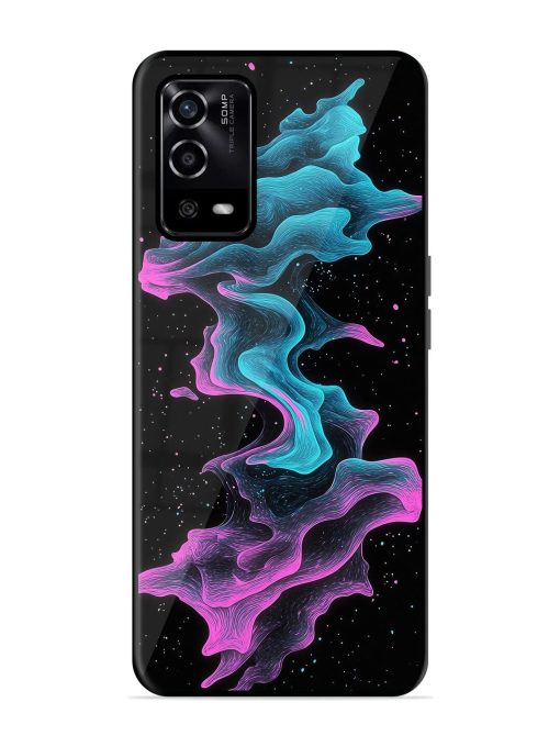 Cosmic Currents Glossy Soft Edge Case for Oppo A55 Chachhi