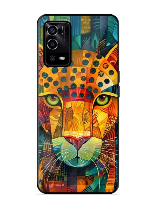 Mosaic Majesty Glossy Soft Edge Case for Oppo A55 Chachhi