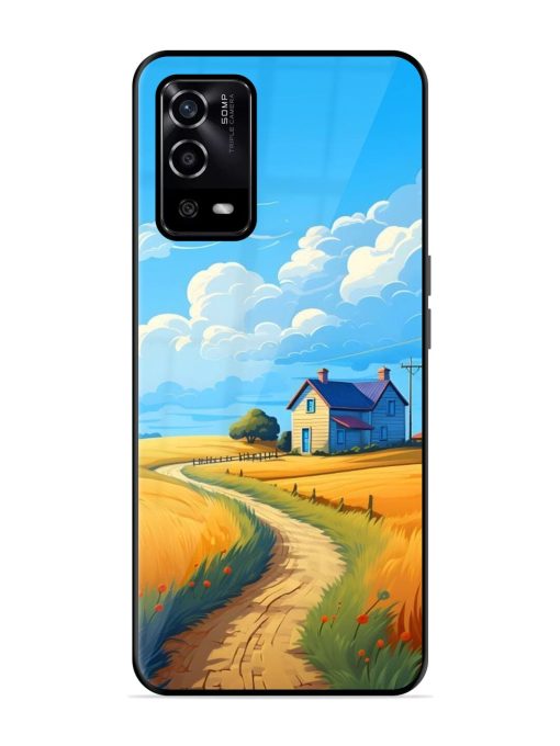 Countryside Cottage Glossy Soft Edge Case for Oppo A55 Chachhi