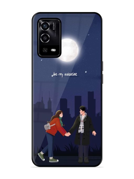 Moonlight Proposal Glossy Soft Edge Case for Oppo A55 Chachhi