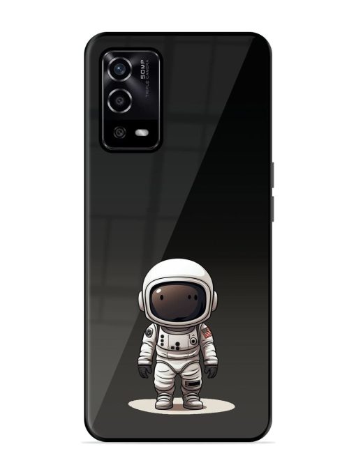 Neon Astronaut Glossy Soft Edge Case for Oppo A55 Chachhi