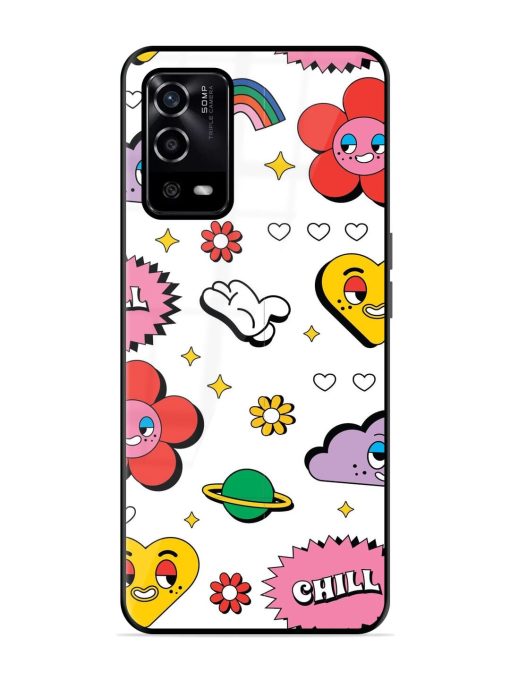 Whimsical Wonderland Glossy Soft Edge Case for Oppo A55 Chachhi