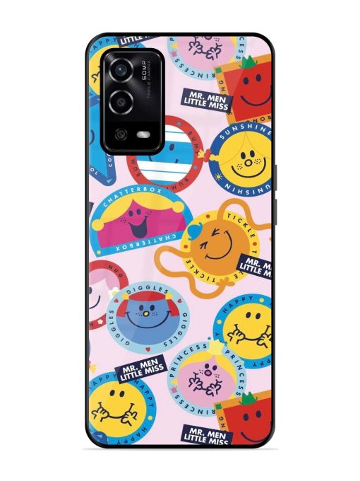 Whimsical Mr. Men & Little Miss Glossy Soft Edge Case for Oppo A55 Chachhi