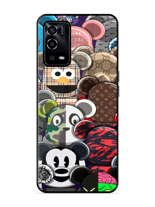 Streetwear Bearbrick Extravaganza Glossy Soft Edge Case for Oppo A55 Chachhi