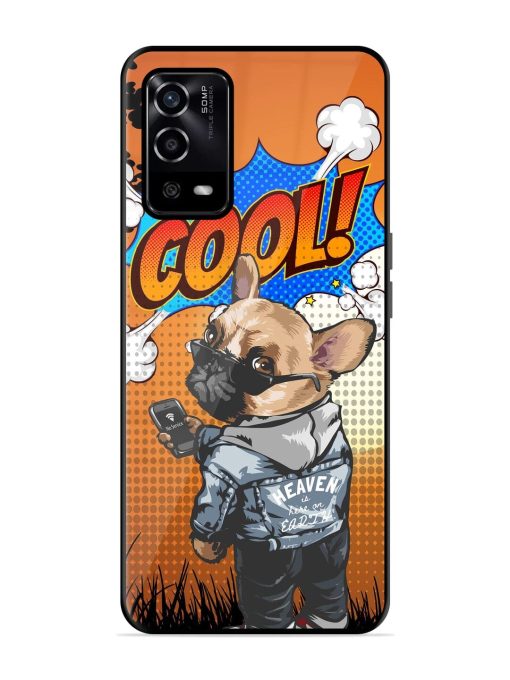 Cool Pup Glossy Soft Edge Case for Oppo A55 Chachhi