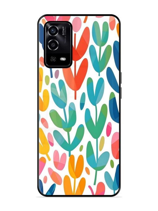 Rainbow Of Blooms Glossy Soft Edge Case for Oppo A55 Chachhi