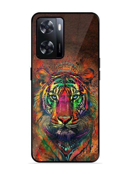 Cosmic Tiger Glossy Soft Edge Case for Oppo A57 (4G) Chachhi