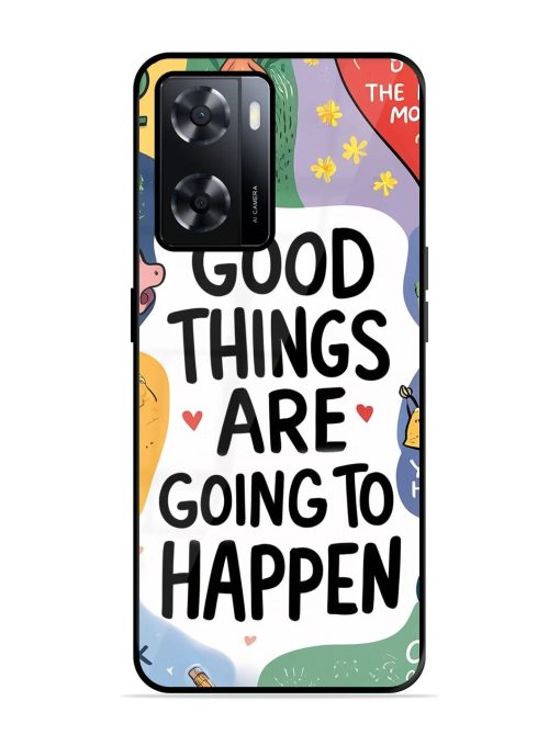 Uplifting Scribbles Glossy Soft Edge Case for Oppo A57 (4G) Chachhi