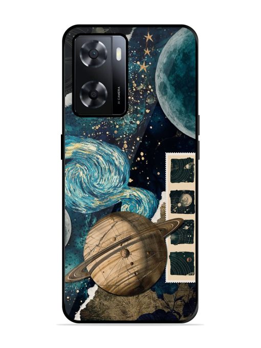 Celestial Tapestry Glossy Soft Edge Case for Oppo A57 (4G) Chachhi