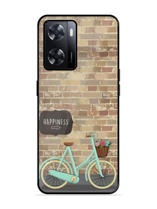 Pedaling Towards Happiness Glossy Soft Edge Case for Oppo A57 (4G) Chachhi