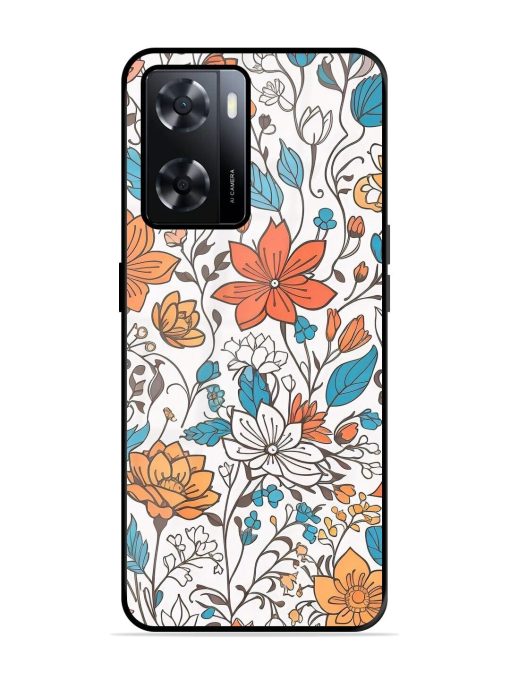 Floral Symphony Glossy Soft Edge Case for Oppo A57 (4G) Chachhi