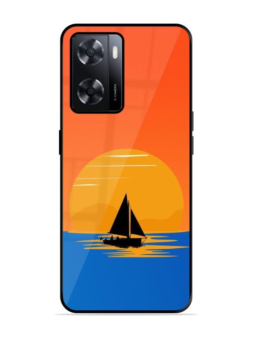 Sunset Sail Glossy Soft Edge Case for Oppo A57 (4G) Chachhi