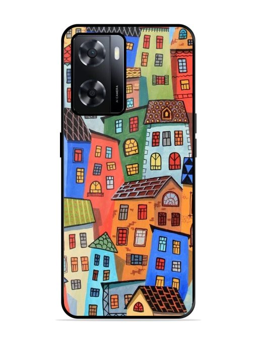 Rainbow House Glossy Soft Edge Case for Oppo A57 (4G) Chachhi