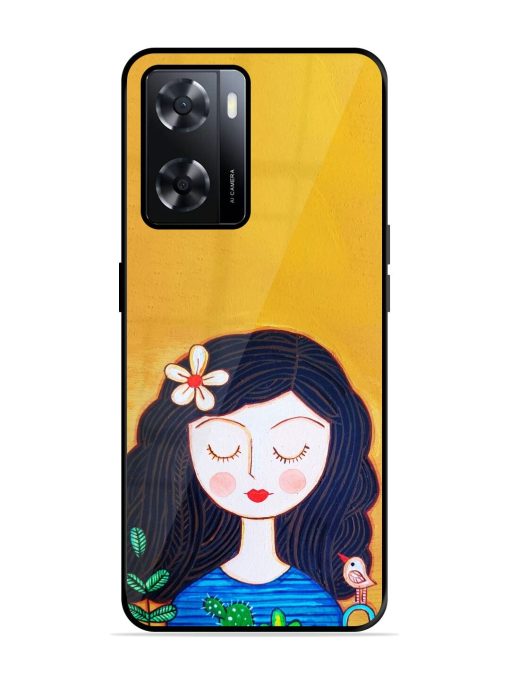 Girl Illustration Glossy Soft Edge Case for Oppo A57 (4G)