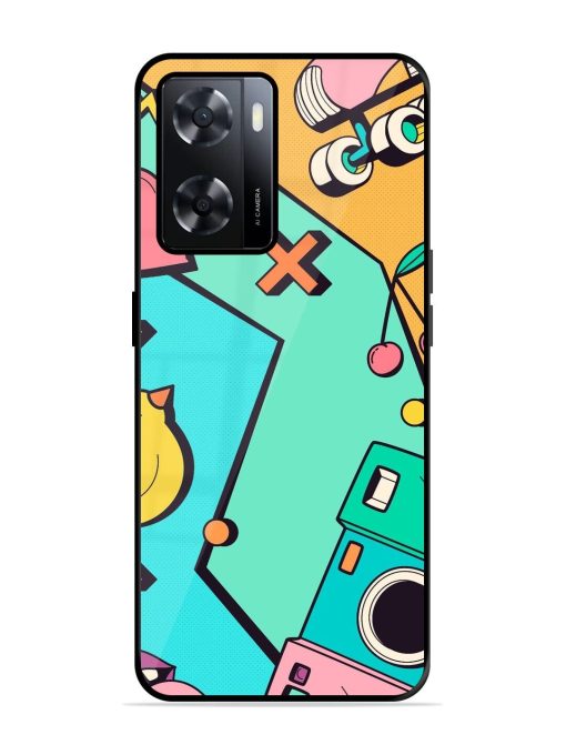 Retro Remix Glossy Soft Edge Case for Oppo A57 (4G) Chachhi