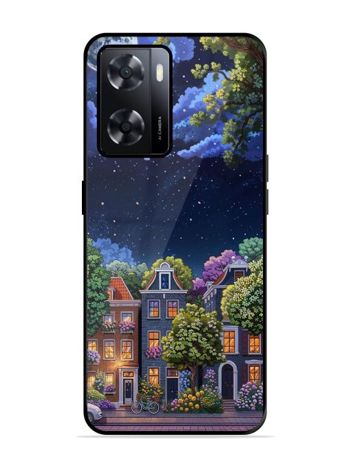 Moonlit Streets Glossy Soft Edge Case for Oppo A57 (4G) Chachhi