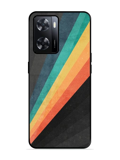 Retro Spectrum Glossy Soft Edge Case for Oppo A57 (4G) Chachhi