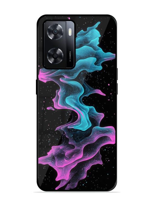 Cosmic Currents Glossy Soft Edge Case for Oppo A57 (4G) Chachhi