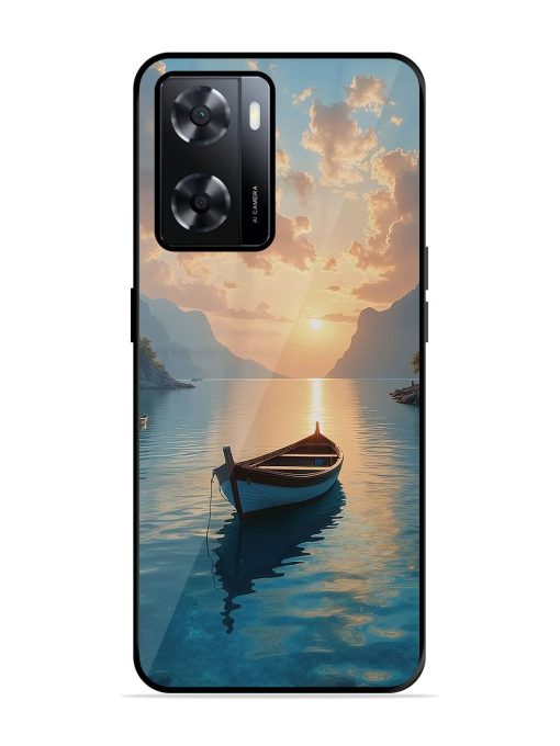 Serene Sunset Glossy Soft Edge Case for Oppo A57 (4G) Chachhi