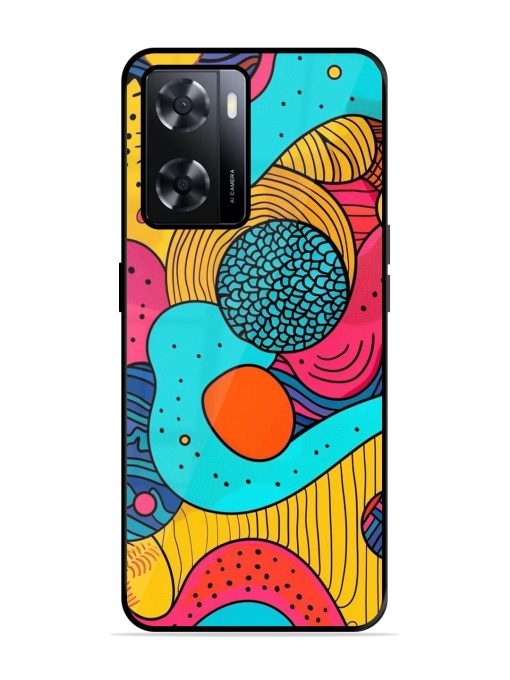 Psychedelic Patterns Glossy Soft Edge Case for Oppo A57 (4G) Chachhi