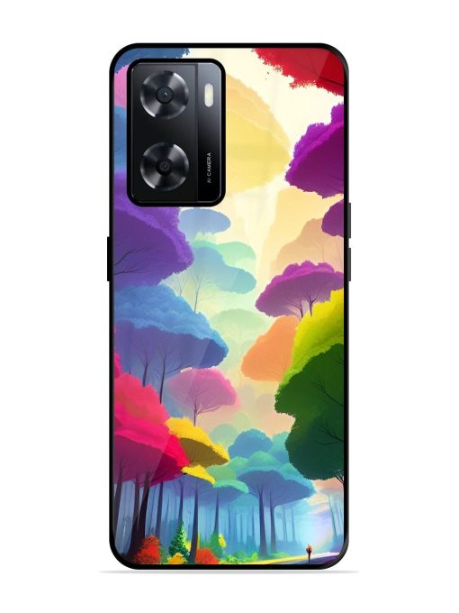 Rainbow Road Glossy Soft Edge Case for Oppo A57 (4G) Chachhi