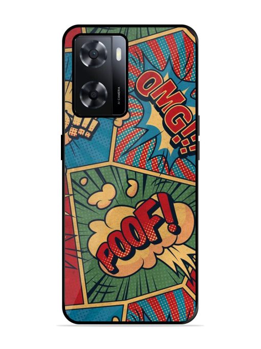 Comic Book Chaos Glossy Soft Edge Case for Oppo A57 (4G) Chachhi