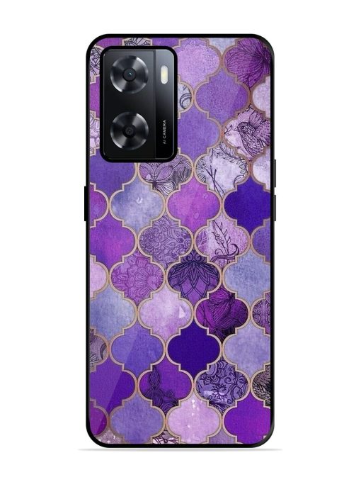 Purple Mosaic Magic Glossy Soft Edge Case for Oppo A57 (4G) Chachhi