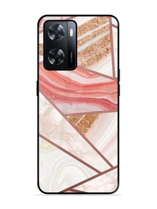 Rosy Mosaic Glossy Soft Edge Case for Oppo A57 (4G) Chachhi