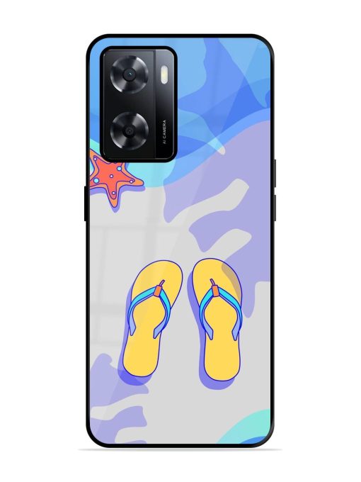 Sandy Toes And Salty Seas Glossy Soft Edge Case for Oppo A57 (4G) Chachhi