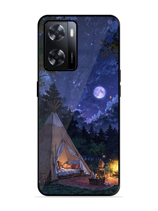 Moonlight Camping Glossy Soft Edge Case for Oppo A57 (4G) Chachhi