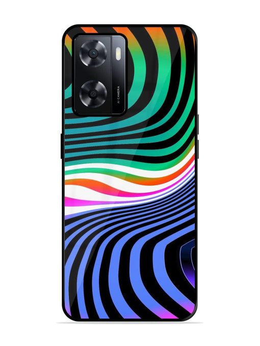 Psychedelic Waves Glossy Soft Edge Case for Oppo A57 (4G) Chachhi