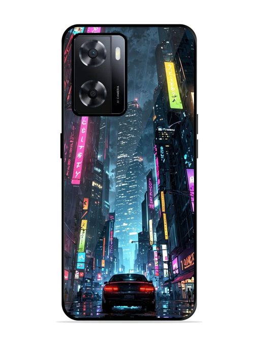 Neon Nightscape Glossy Soft Edge Case for Oppo A57 (4G) Chachhi